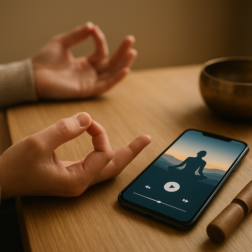 Beneficios de la meditación guiada en apps